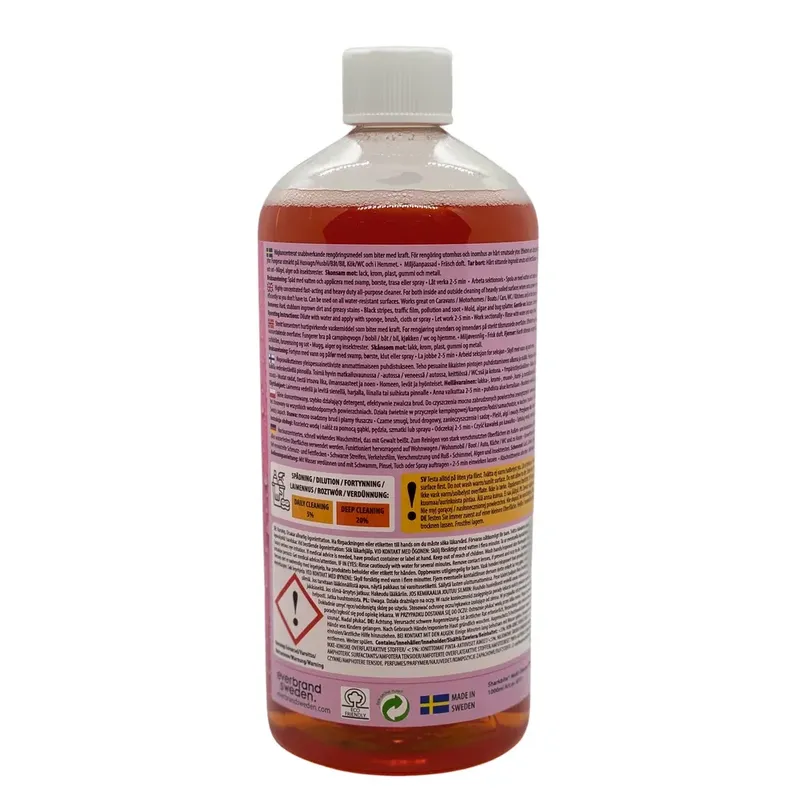 Sharkbite Multi Cleaner PRO Koncentrerad – Kraftfullt Allrengöringsmedel för Båt, Bil, Husvagn & Hem, 1000 ml