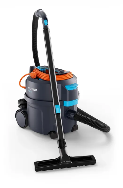 Nilfisk VP300 R HEPA XT – Lätt Professionell Torrdammsugare med HEPA H14-filter och Fotströmbrytare, 10 L