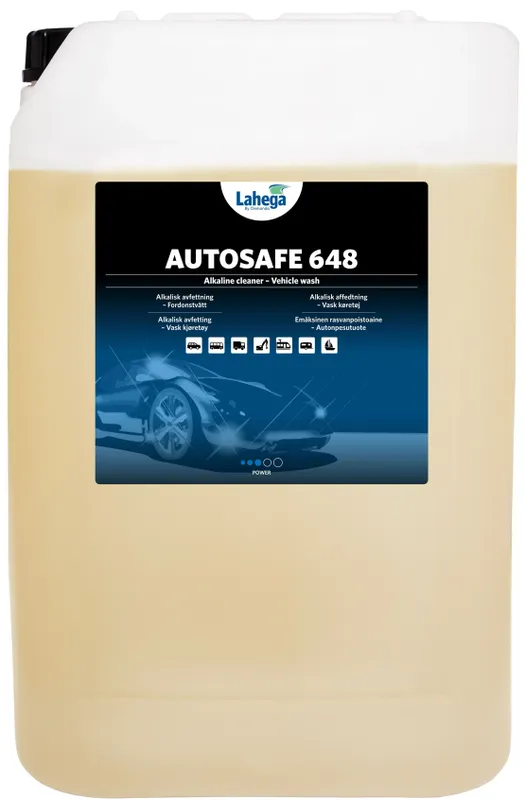 Lahega Autosafe 648 – Alkaliskt Avfettningsmedel för Fordonstvätt & Industri