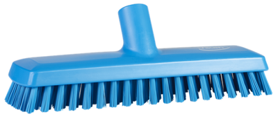 Golvskrubb med vattengenomlöpning,270 mm Blå,hård