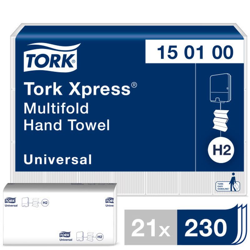 Handdukspapper Tork Xpress Multifold H2, 4830st/frp