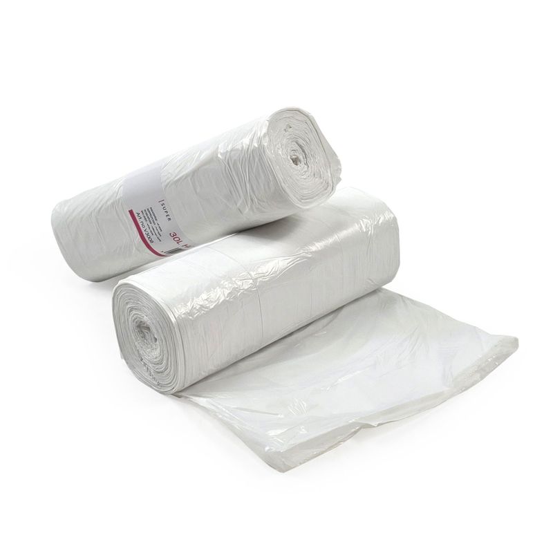 Papperskorgpåse 30L Vit HD 520x580mm, 100 st/rl