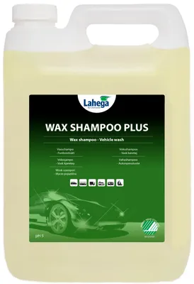 Lahega Wax Shampoo Plus – Svanenmärkt Högskummande Vaxschampo för Fordon, 5L