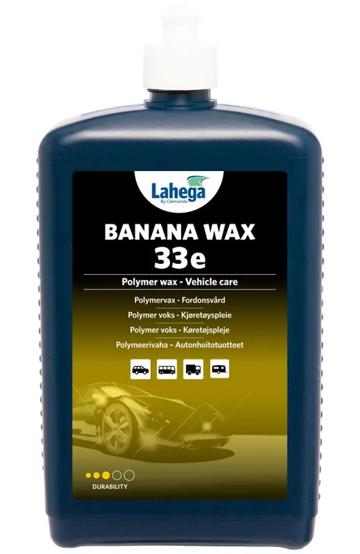 Lahega Banana Wax 33e – Polymervax med Djup Glans och upp till 6 Månaders Lackskydd, 1L
