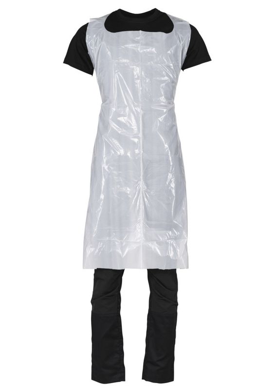 Engångsförkläde PE 1300 × 850 mm – Transparent (250-pack)