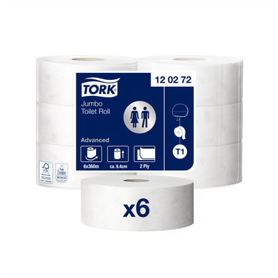 Toalettpapper TORK Adv T1 2-lag 360m, 6st/frp