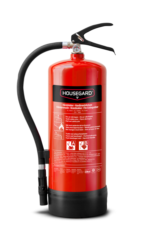 Skumsläckare 6L PFAS-fri – Brandsläckare 27A 144B för Företag & Offentliga Miljöer