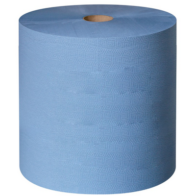 Torkpapper, 3-lagers, 0,36x370m, 1rl/frp, Blå