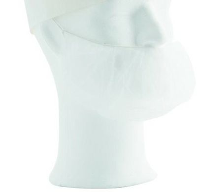 Skäggskydd Engångs XL – Vit PP (100-pack)