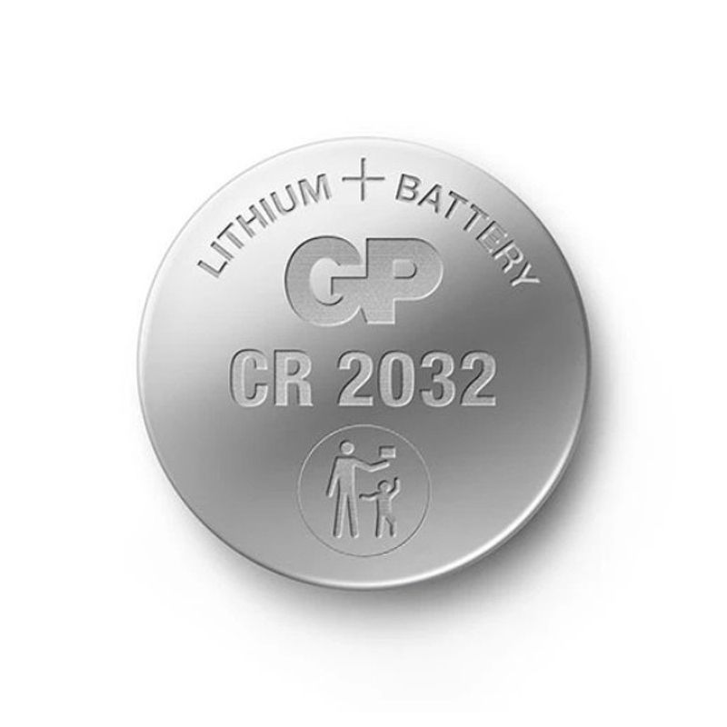GP knappcell, Lithium, CR2032, 2-pack