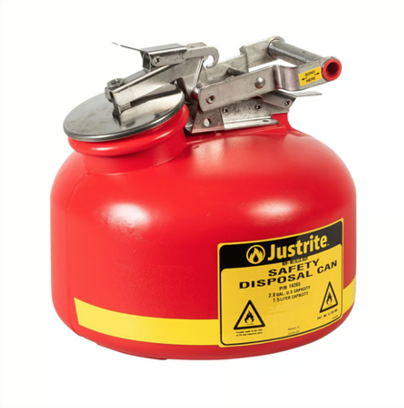 Säkerhetsbehållare PE, rund, 8L, inkl. påfyllnadsindikator