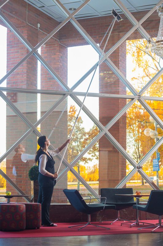 Teleskopskaft Klick aluminium Vikan 1490-4000mm Ø29mm Grå