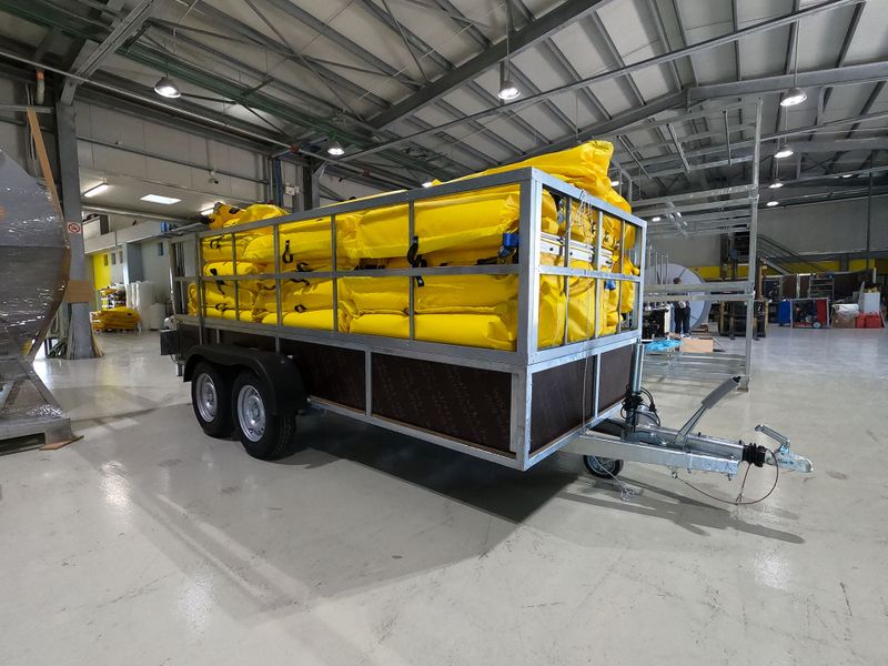 AquaGuard 1200C – Tyngsta Cylindriska Oljelänsan för Offshore och Extrema Vattenmiljöer, 1200 mm, Gul