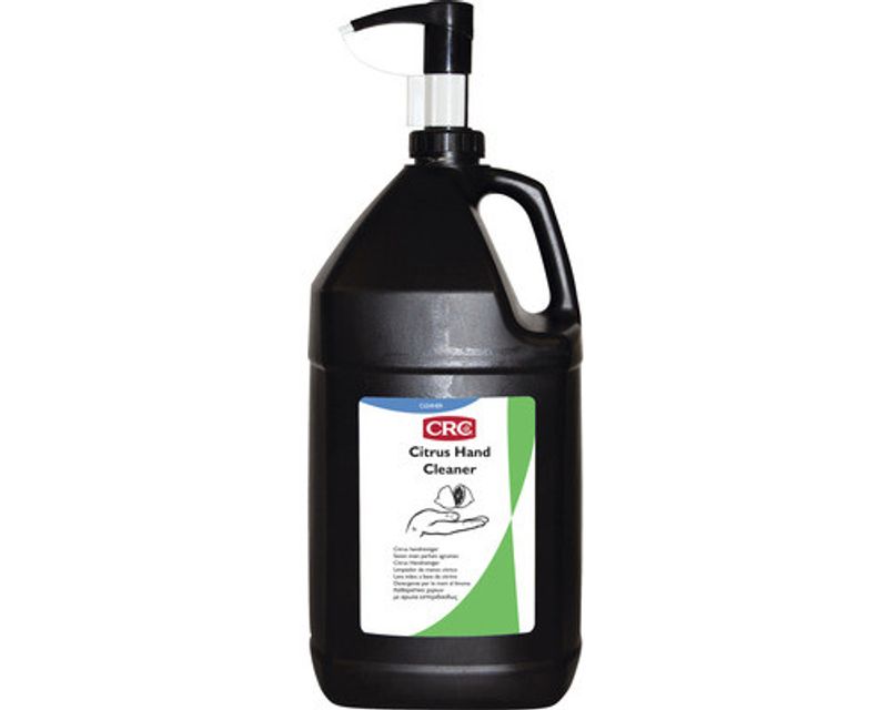 CRC Citrus Handcleaner – Professionell Lösningsmedelsfri Handrengöring med Aloe Vera och Jojoba, 3,8 L med Pump