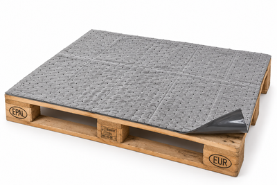 Absorbentark EUR-pall 80 × 120 cm – Pallskydd Universal med spärrskikt (25 st)