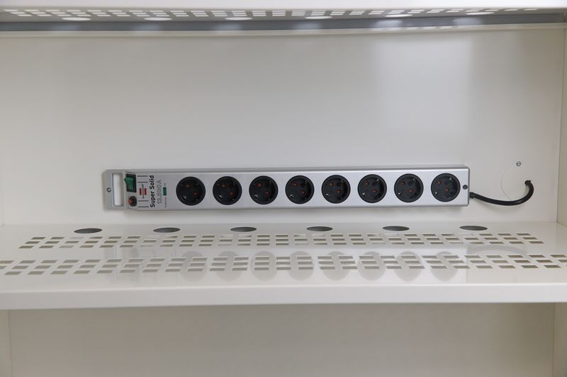 JiWa - Brandisolerat Batteriskåp BAT – Laddskåp för Litium- och Litiumjonbatterier med Brandvarnare och Ventilation, 3 storlekar