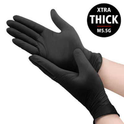 Nitrilhandskar Power Svart, 100st/frp