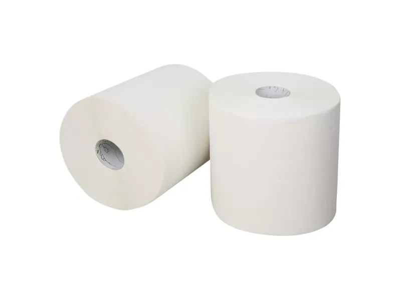 Hushållspapper, Vit returfiber, 2-lag, 108 m/rulle, 6 rl/frp - 648 m/frp