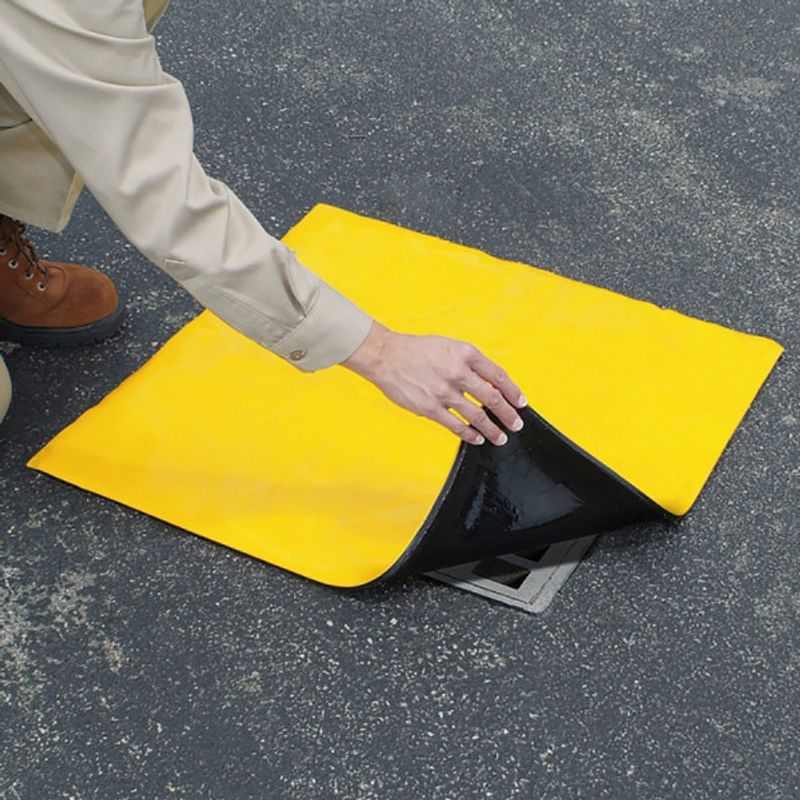 Brunnstätning 91 × 91 × 1,3 cm – PIG DrainBlocker PLRE242 i Uretan