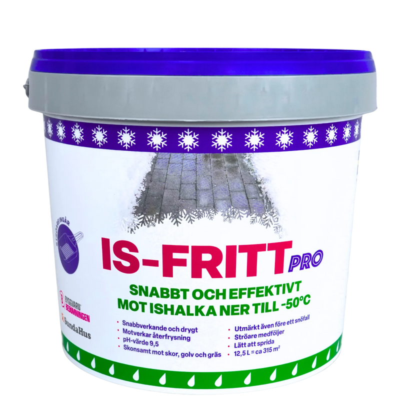 Isfritt Pro 12,5 L – Avisningsmedel & Halkskydd för Större Ytor