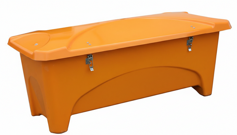 Redskapslåda, 475 L, Orange med gasdämpare