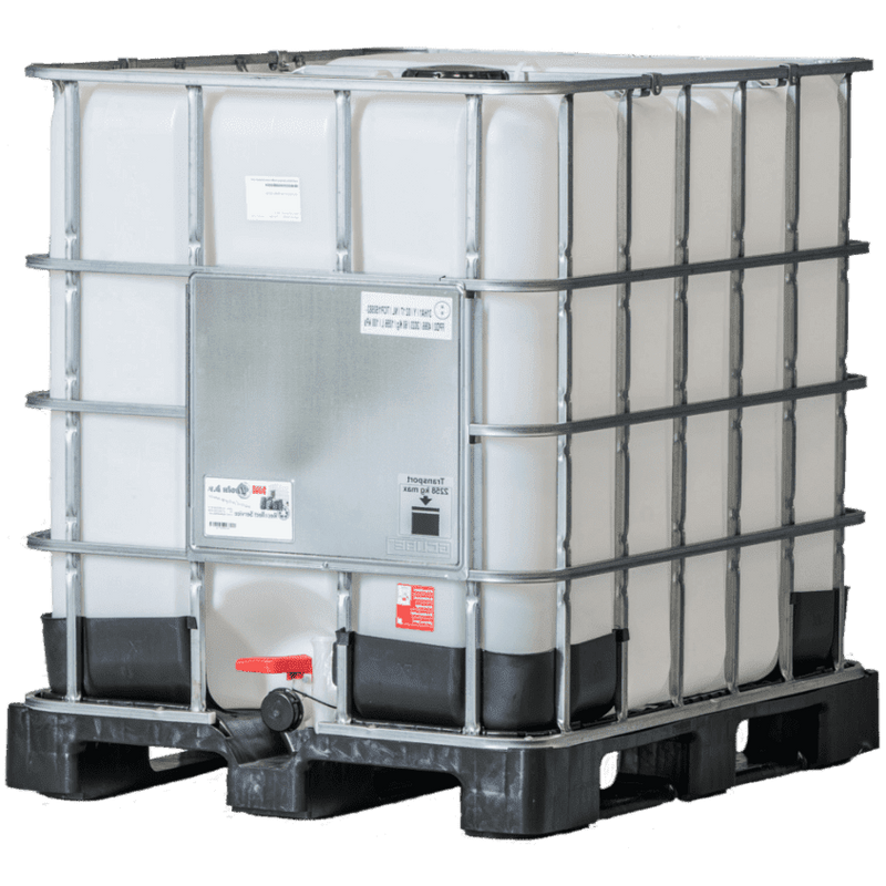 IBC-tank 1000 L rekonditionerad – UN-godkänd, plastpall