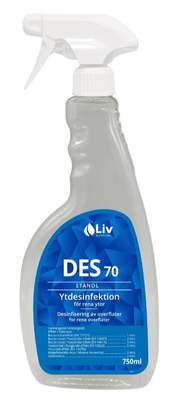 Liv Desinfektion 70 750ml, sprayflaska