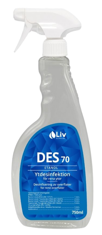 Liv Desinfektion 70 750ml, sprayflaska