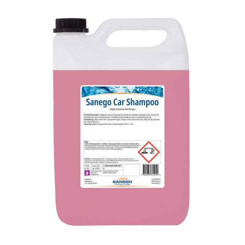 SANEGO CAR SHAMPOO, 5 L