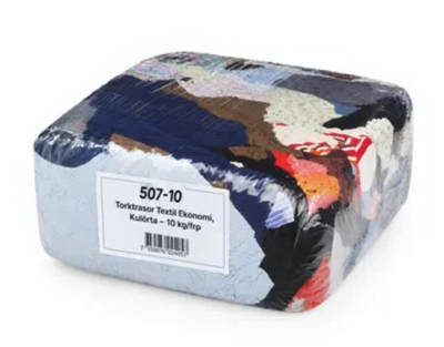 Torktrasor Textil Ekonomi, Kulörta – 10 kg/frp