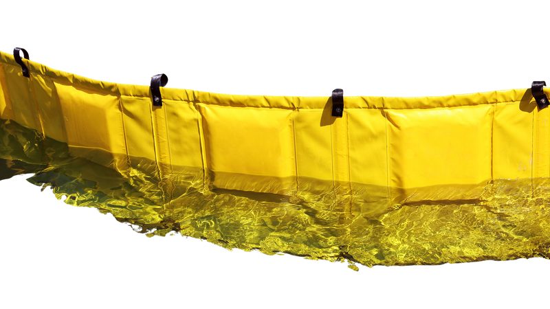 AquaGuard 1150F – Tyngsta Skärmlänsan för Offshore, Industrihamnar och Kraftigt Exponerade Vatten, 1150 mm, Gul
