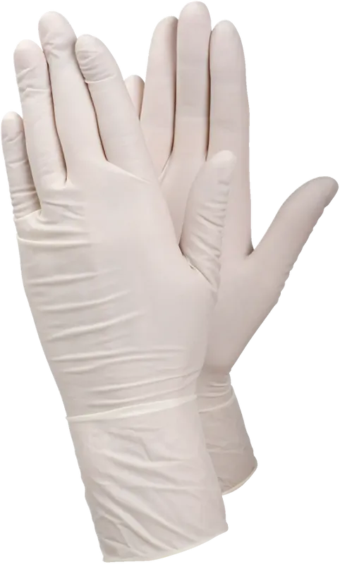 TEGERA 833 – Puderfri Latexhandske för Engångsbruk, Livsmedelsgodk., Cat. III, 100-pack
