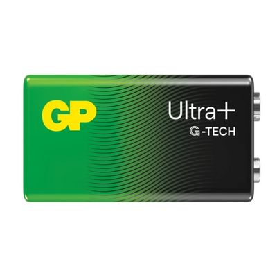GP Ultra Plus Alkaline 9V-batteri, 1604AUP/6LF22, 1-pack