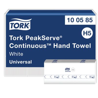 Handduk Tork H5 Universal PeakServe Continuous 1-lag 22,5x20,1cm Vit 4920ark/bal, FSC