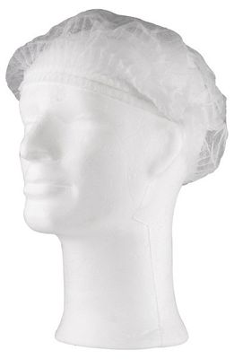 Hårskydd PP mob cap Vit, Strl XL, 100st/frp