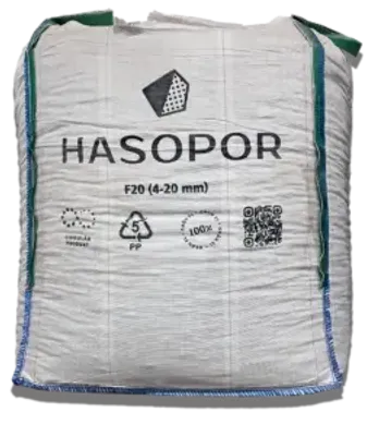 Hasopor skumglas F20H 10-20mm - Storsäck 1,5 m³