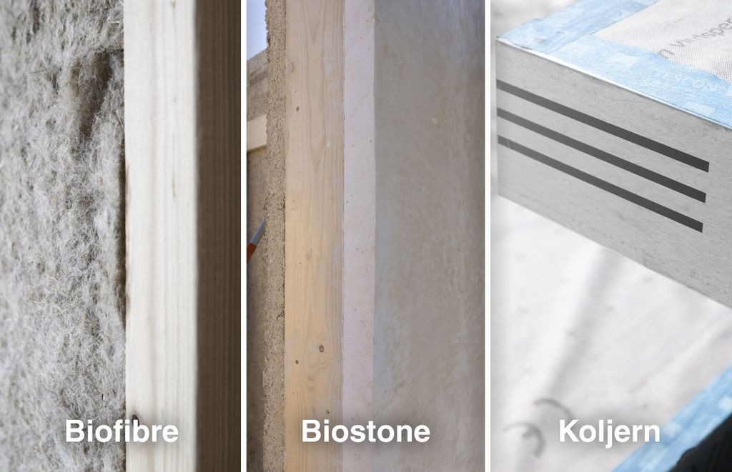 Skillnaden mellan Koljern, Biostone och Biofibre