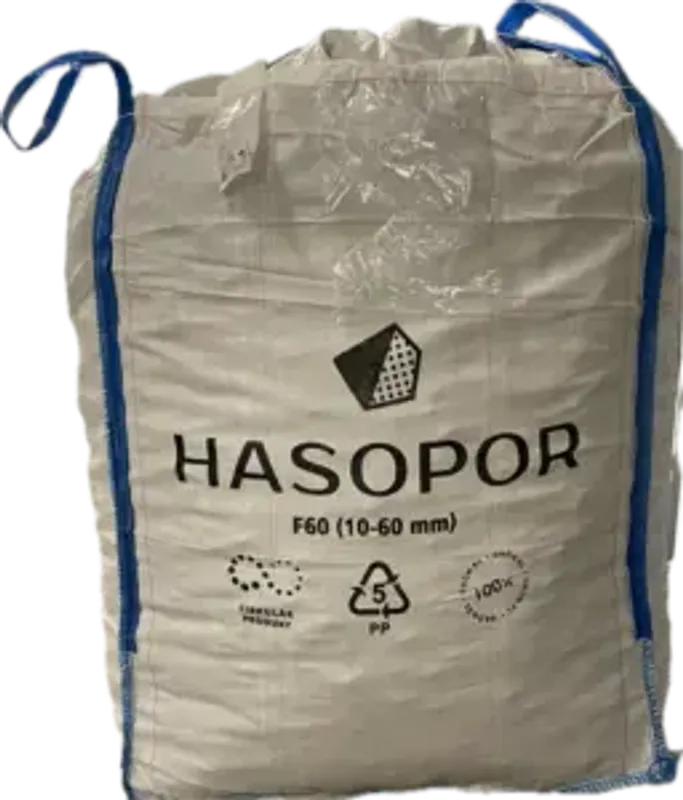 Hasopor skumglas F60H 10-60mm - Storsäck 1,5 m³