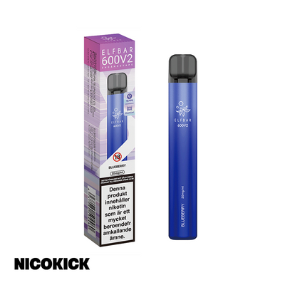 ElfBar V2 Engångs Vape - Blueberry
