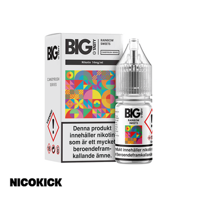 Big Tasty Salt - Rainbow Sweets (10ml E-juice)