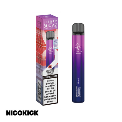 ElfBar V2 Engångs Vape - Strawberry Raspberry Cherry Ice