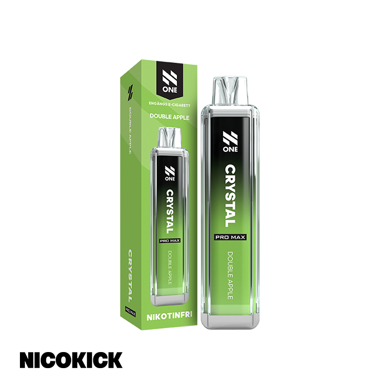 N One Crystal Zero Engångs Vape - Double Apple