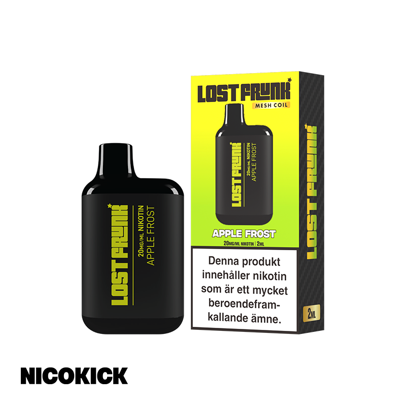 Lost Frunk Engångs Vape - Apple Frost