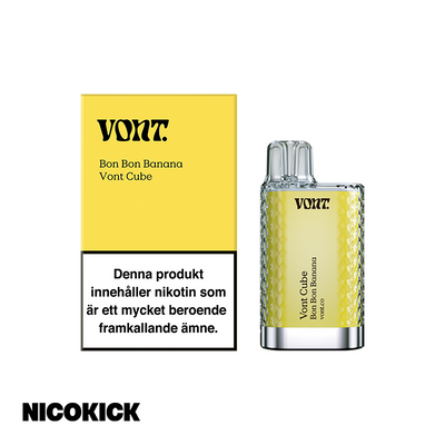 Vont Cube Engångs Vape - Bon Bon Banana