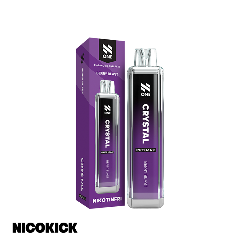 N One Crystal Zero Engångs Vape - Berry Blast