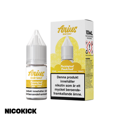 Arius Bar Salt - Passionfruit Peach Frost (10ml E-juice)