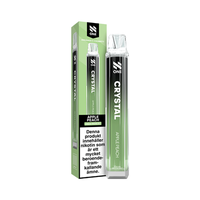 N One Crystal Engångs Vape - Apple Peach