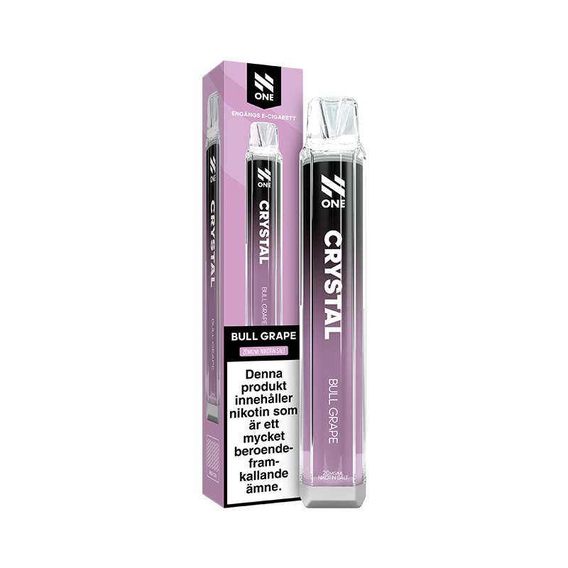 N One Crystal Engångs Vape - Bull Grape