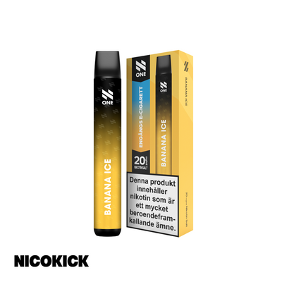 N One Engångs Vape - Banana Ice