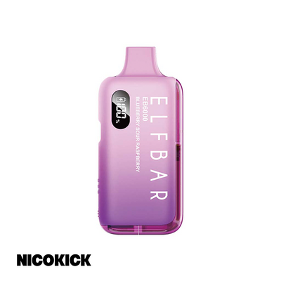 Elfbar 6K Engångs Vape - Blueberry Sour Raspberry